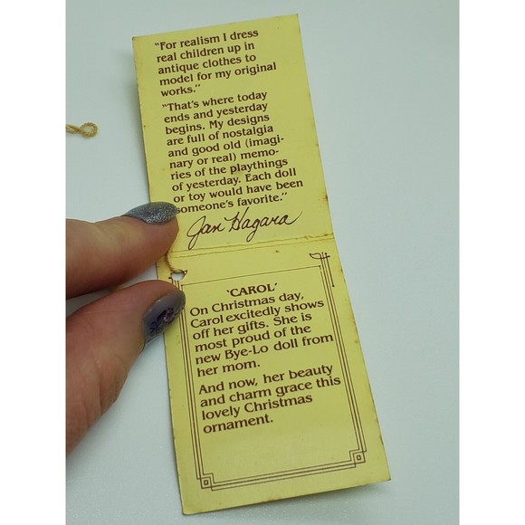 Jan Hagara Collection Porcelain Ornaments Set Carol Jill Jessica Lot of 3 - Picture 7 of 16